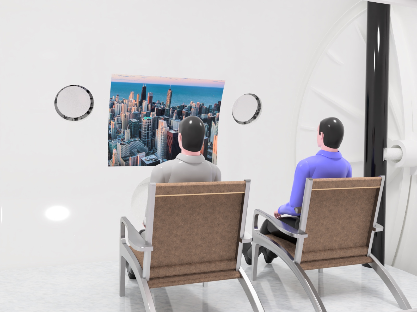 OXYZEN interior showing the immersive environment